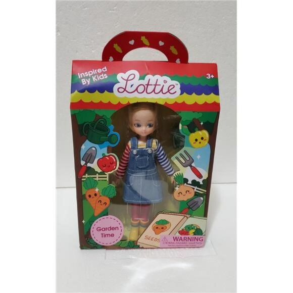 Schylling Lottie Garden Time Olivia Doll NIB 2022 Gardening Theme Play Doll Kids - Picture 3 of 6